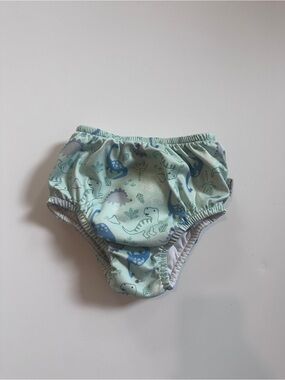 Green Sprouts Kids Dino Reusable Swim Diaper - Mint Blue 3T